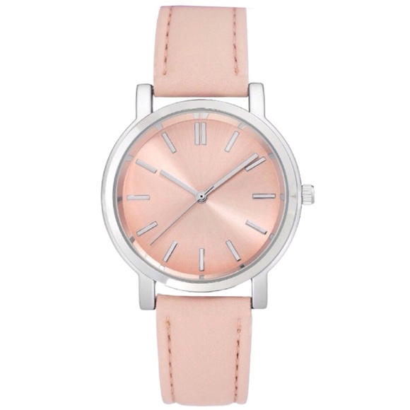 Accessories - Pink Faux Leather Band Watch (NWOT)